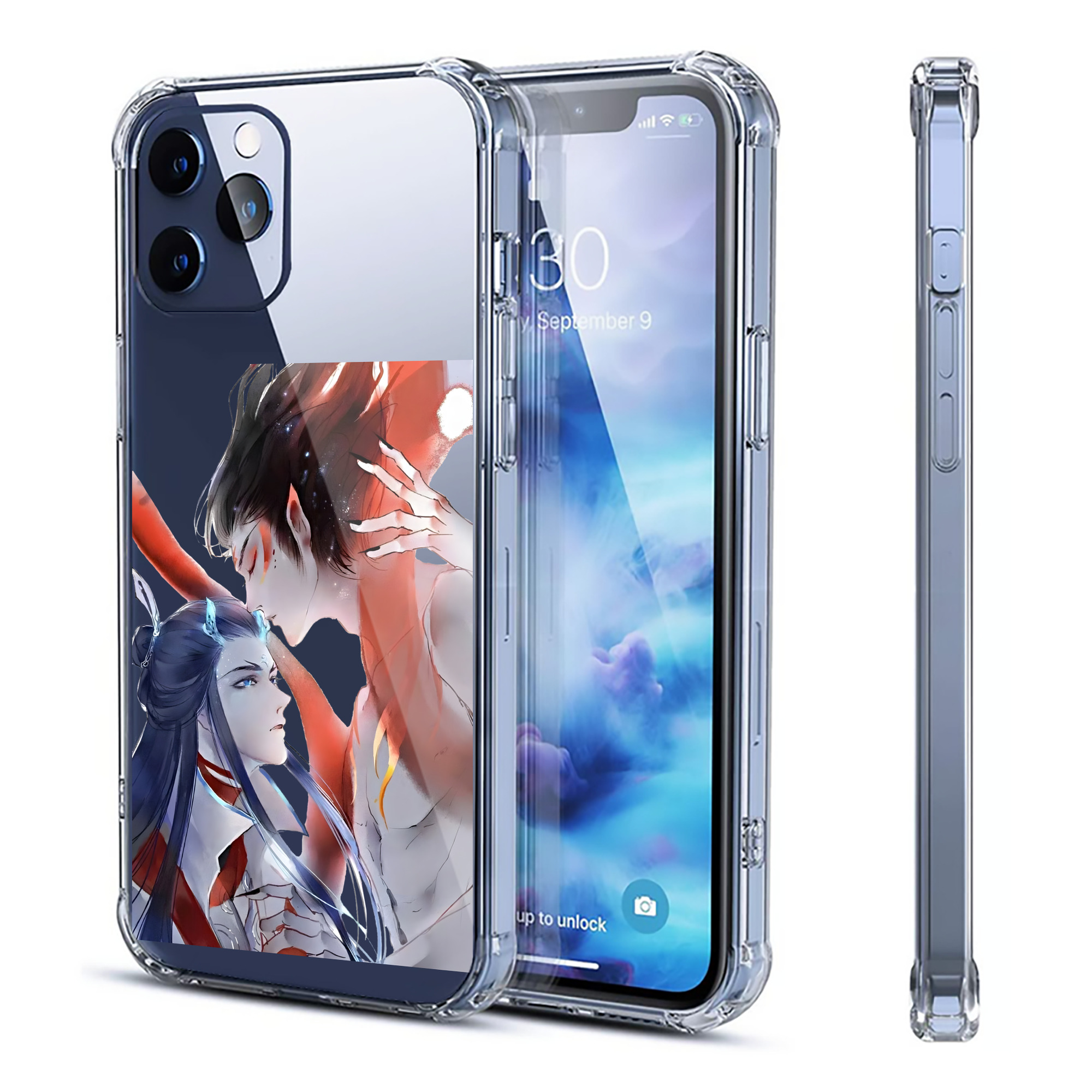 （画像用） Ne Zha 2 ナタ 魔童の大暴れ 【iPhone 12シリーズ対応】透明スマホケース（クリアソフトケース）